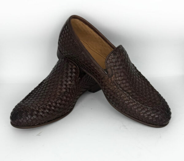 woven men’s moccasin