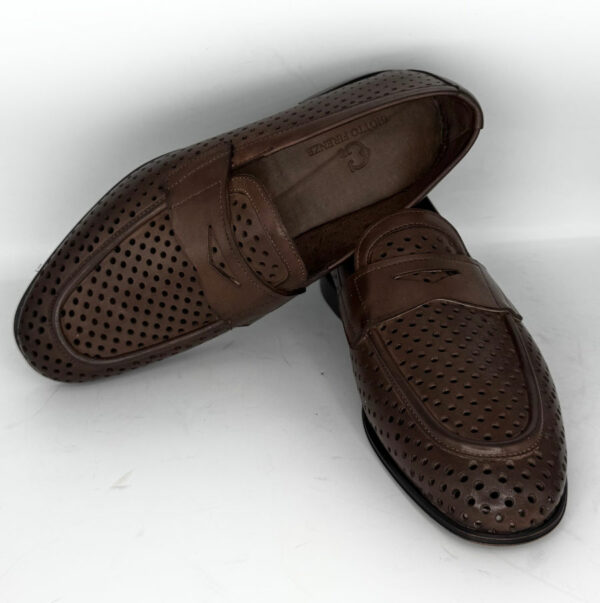 hand-perforated moccasin