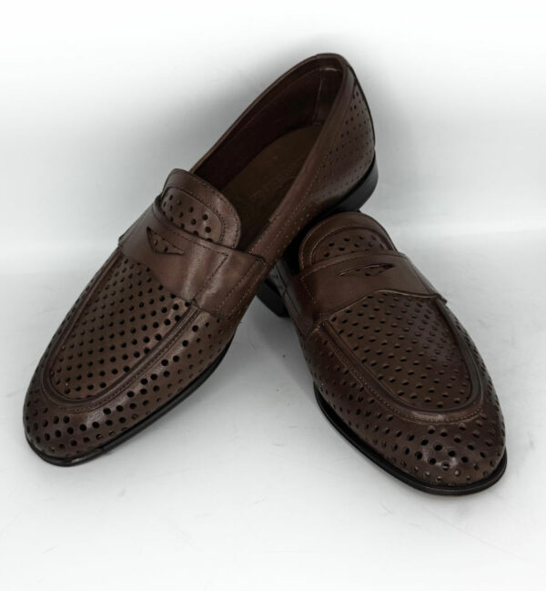 hand-perforated moccasin