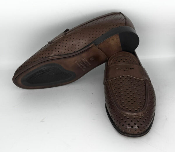 hand-perforated moccasin