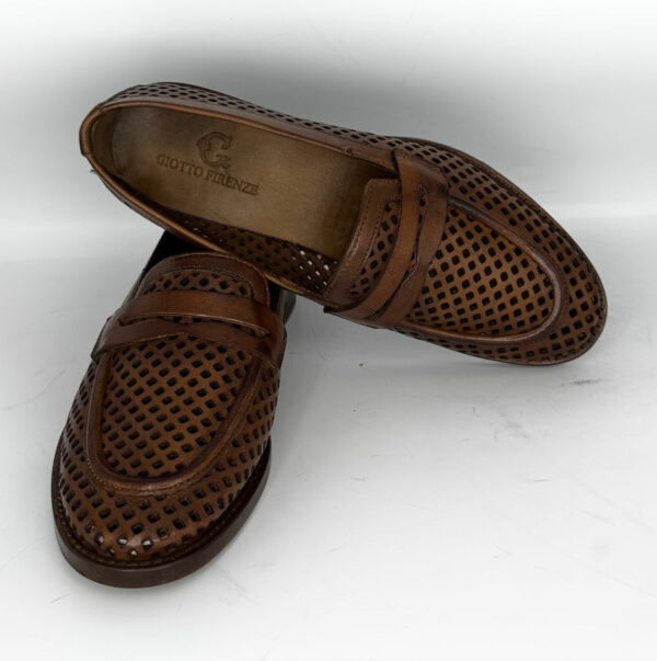hand-perforated moccasin