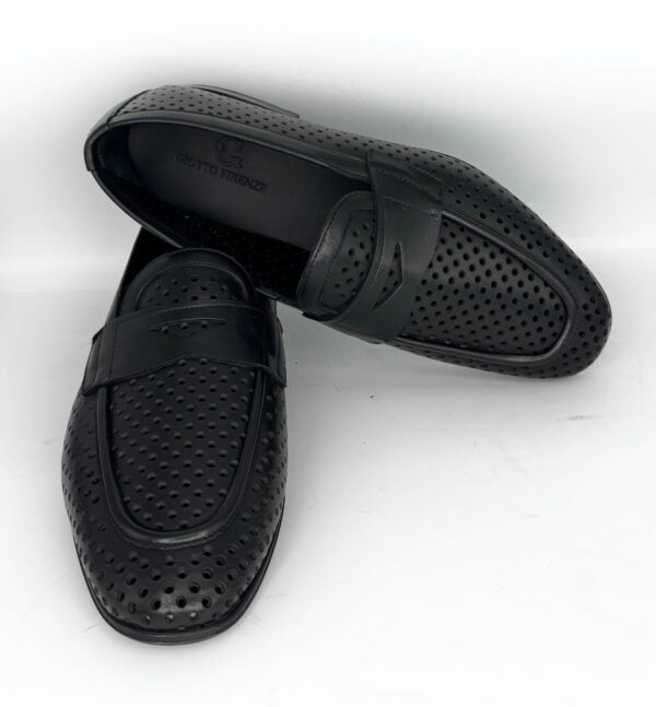 hand-perforated moccasin
