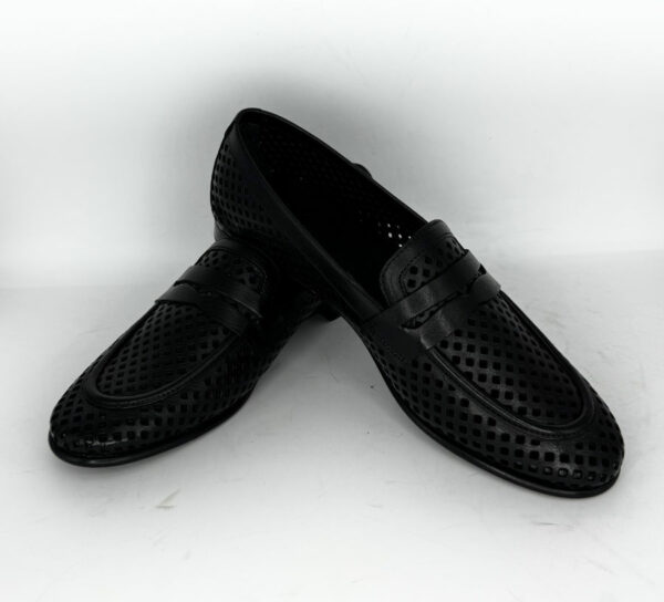 hand-perforated moccasin