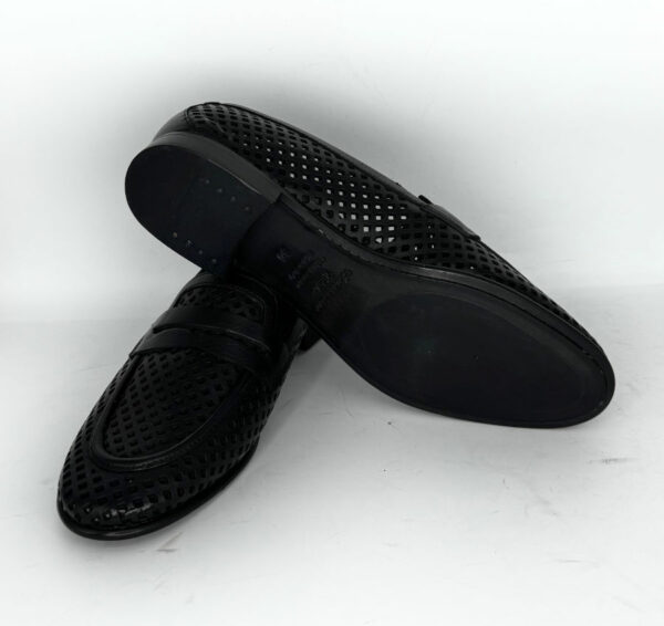 hand-perforated moccasin